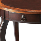 Cherry Nouveau Oval Accent Table - Homeroots - Flyclothing LLC