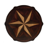 28" Brown Round Coffee Table