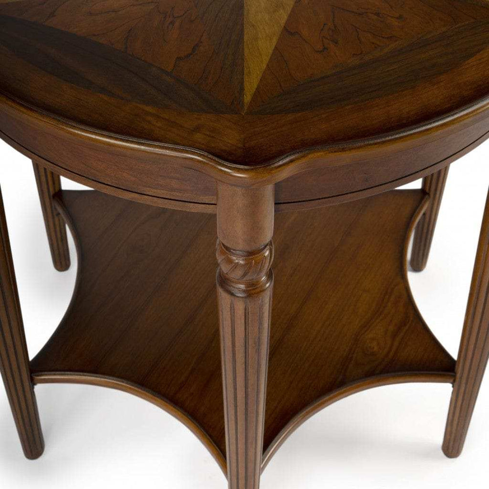 Olive Ash Burl Accent Table - Homeroots - Flyclothing LLC