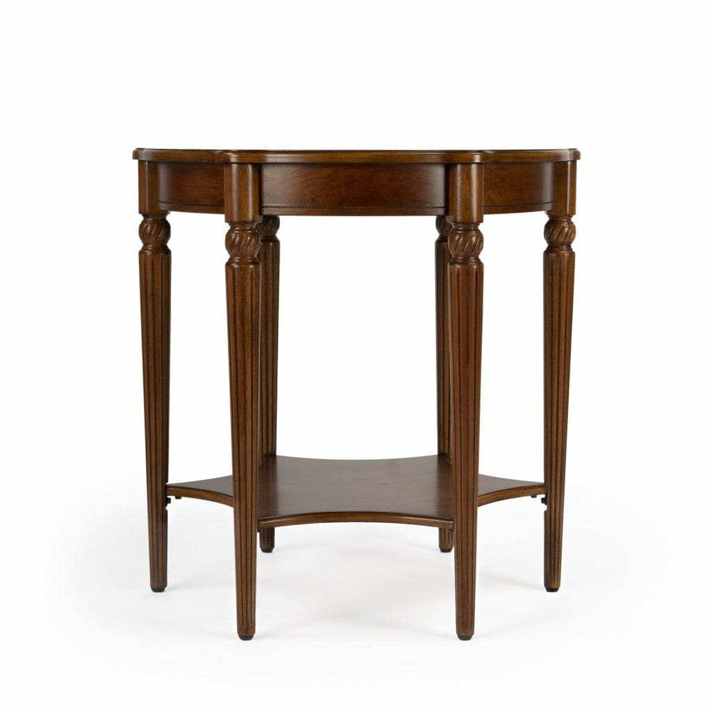 Olive Ash Burl Accent Table - Homeroots - Flyclothing LLC