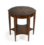 Olive Ash Burl Accent Table - Homeroots