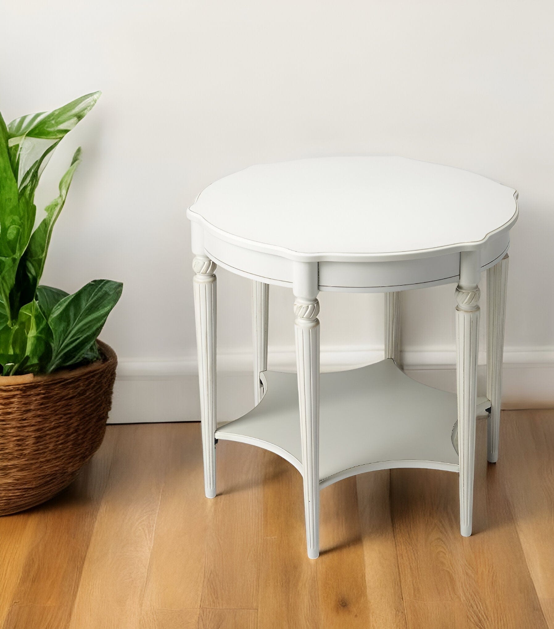 Cottage White Accent Table