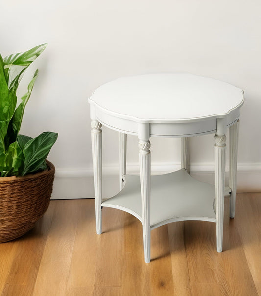 Cottage White Accent Table