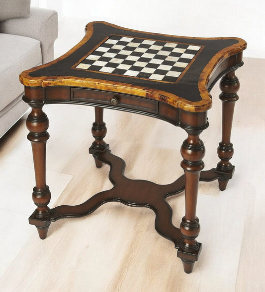 28" Brown Manufactured Wood Square Coffee Table - Homeroots