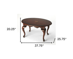 Traditional Traditional Cherry Oval Coffee Table