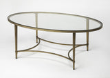 Golden Oval Coffee Table - Homeroots