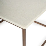 Marble And Metal Coffee Table - Homeroots - Flyclothing LLC