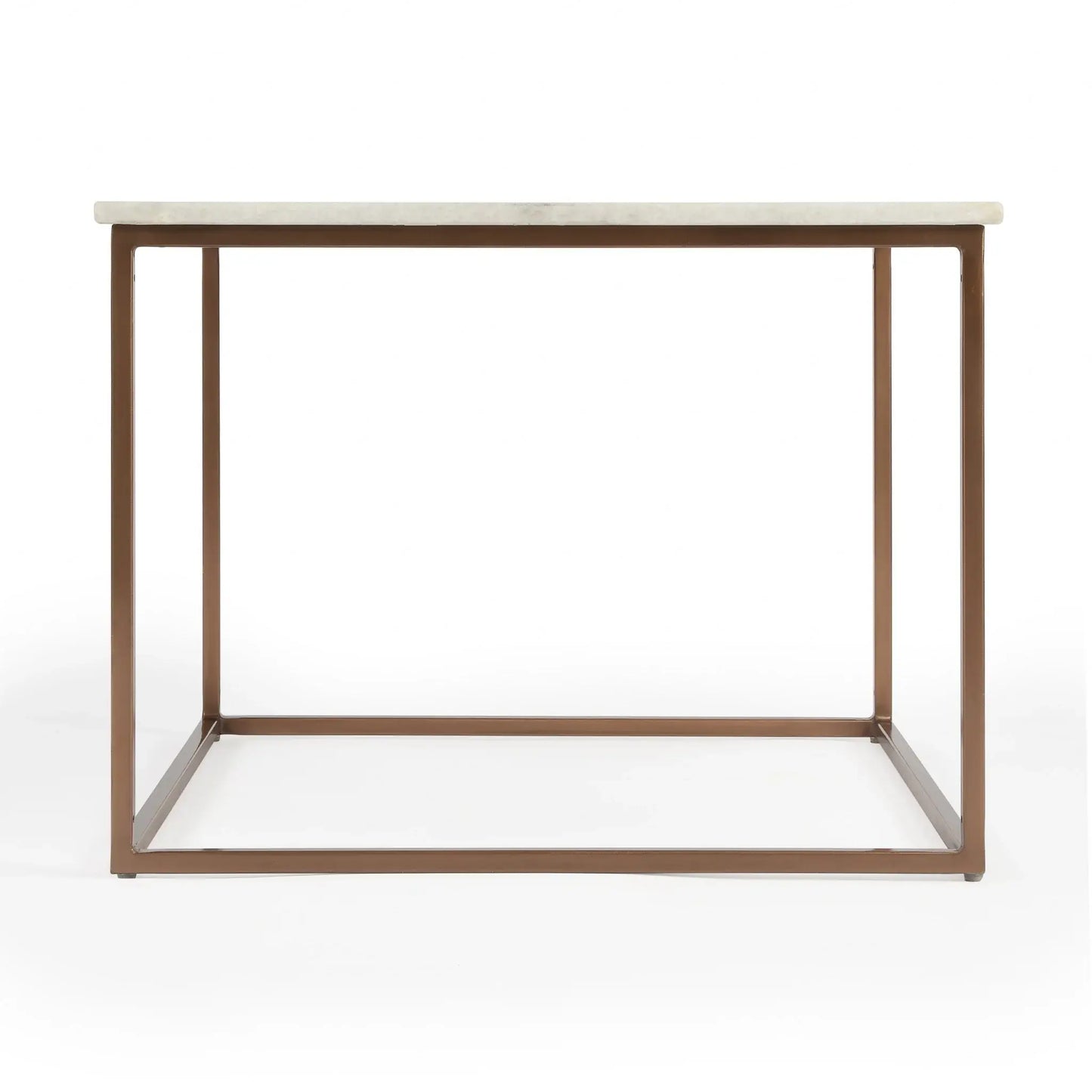 Marble And Metal Coffee Table - Homeroots - Flyclothing LLC