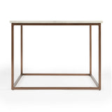 Marble And Metal Coffee Table - Homeroots