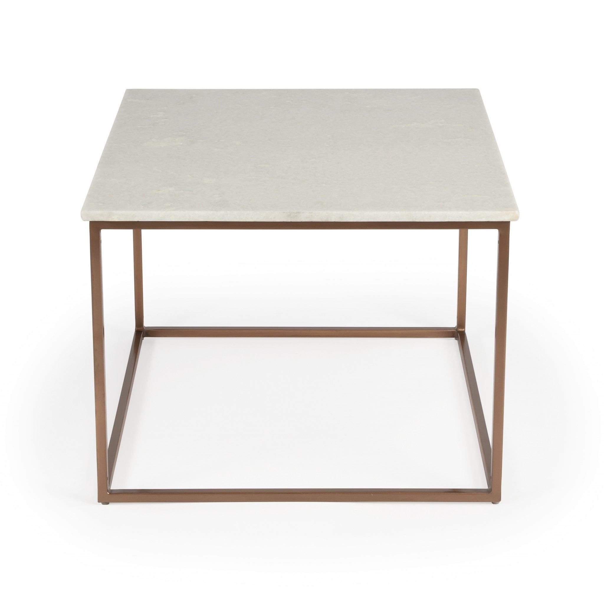 Marble And Metal Coffee Table - Homeroots