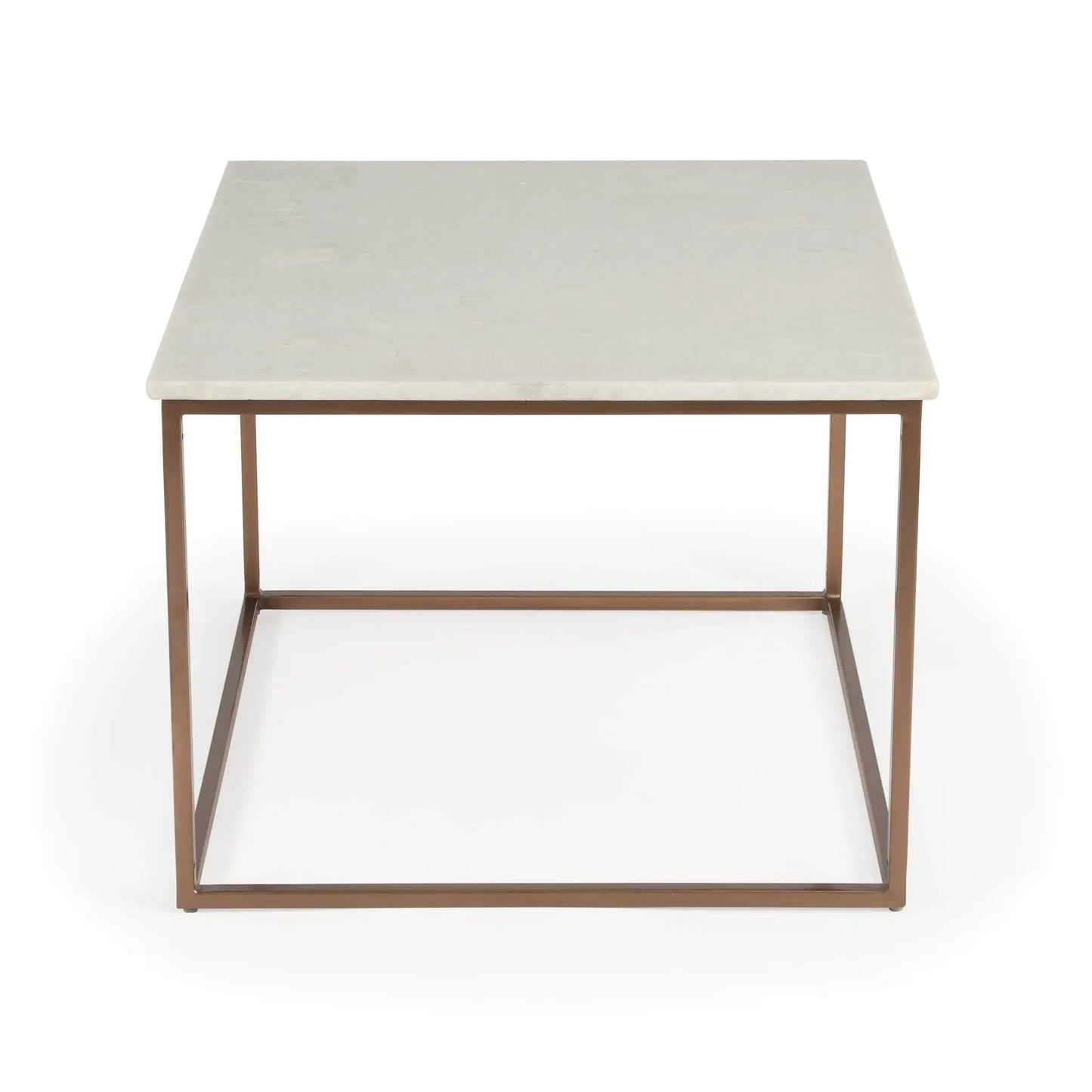 Marble And Metal Coffee Table - Homeroots - Flyclothing LLC