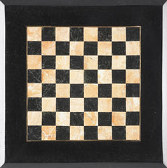 Fossil Stone Square Game Table - Homeroots