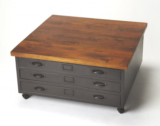 Industrial Chic Coffee Table - Homeroots