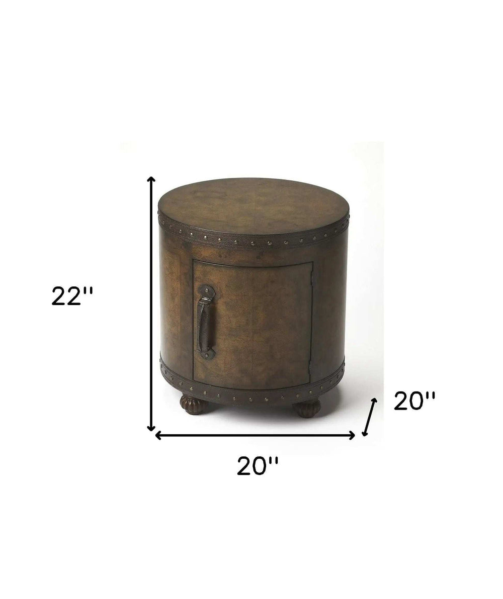 Old World Map Duffel Table - Homeroots - Flyclothing LLC