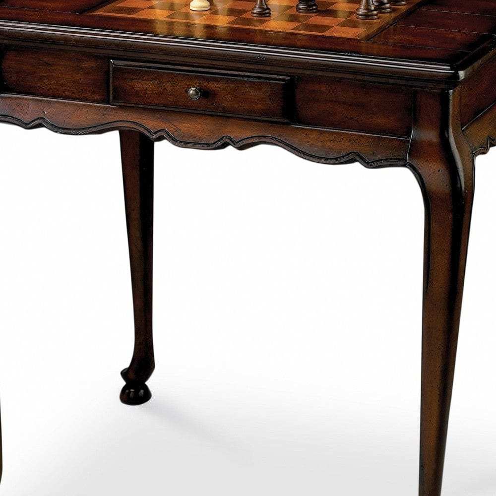 Traditional Cherry Game Table - Homeroots - Flyclothing LLC