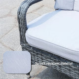 Five Piece Gray Round Glass Dining Set - Homeroots - Flyclothing LLC