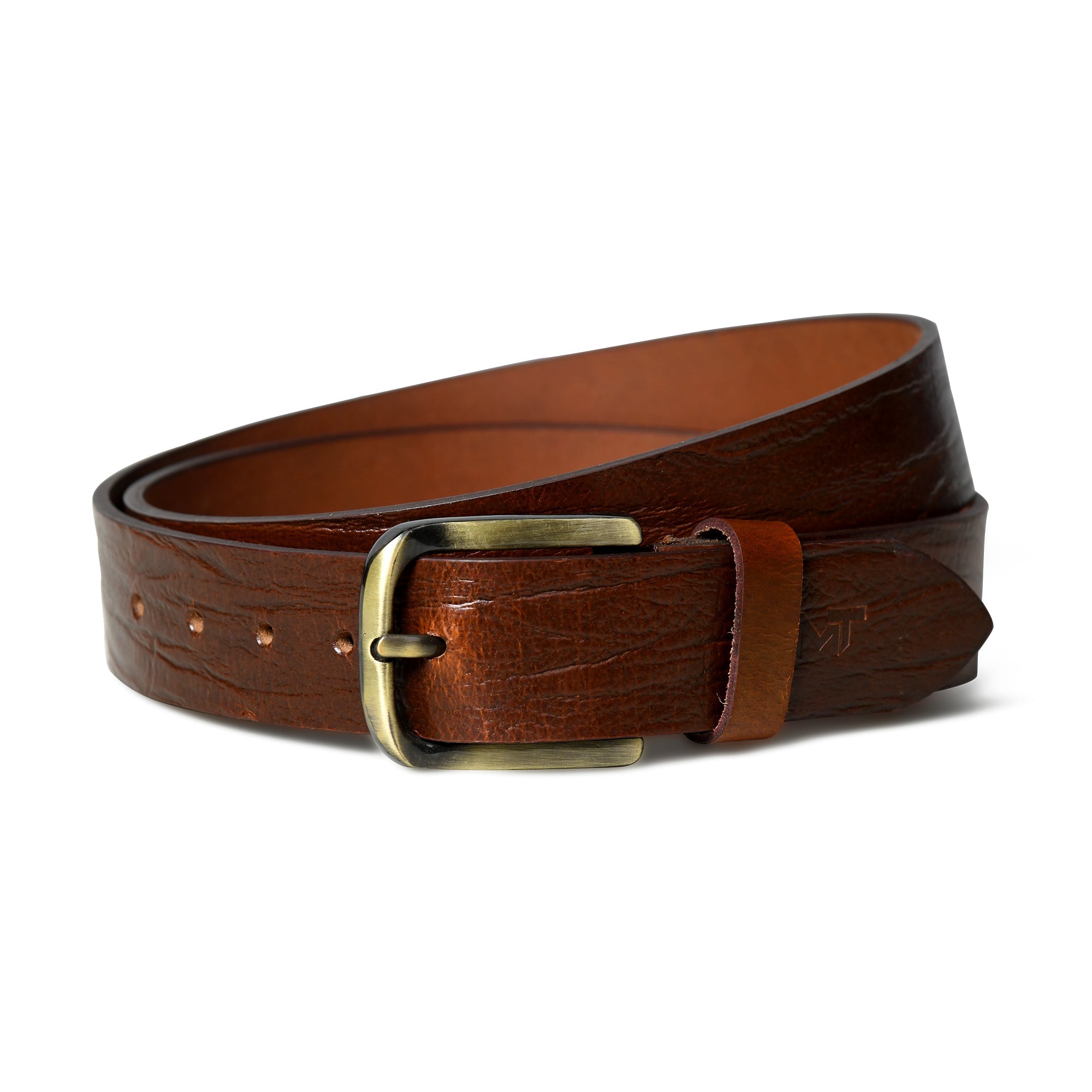 Vibrant Brown Pin Buckle Belt - Classy Leather Bags - Flyclothing LLC