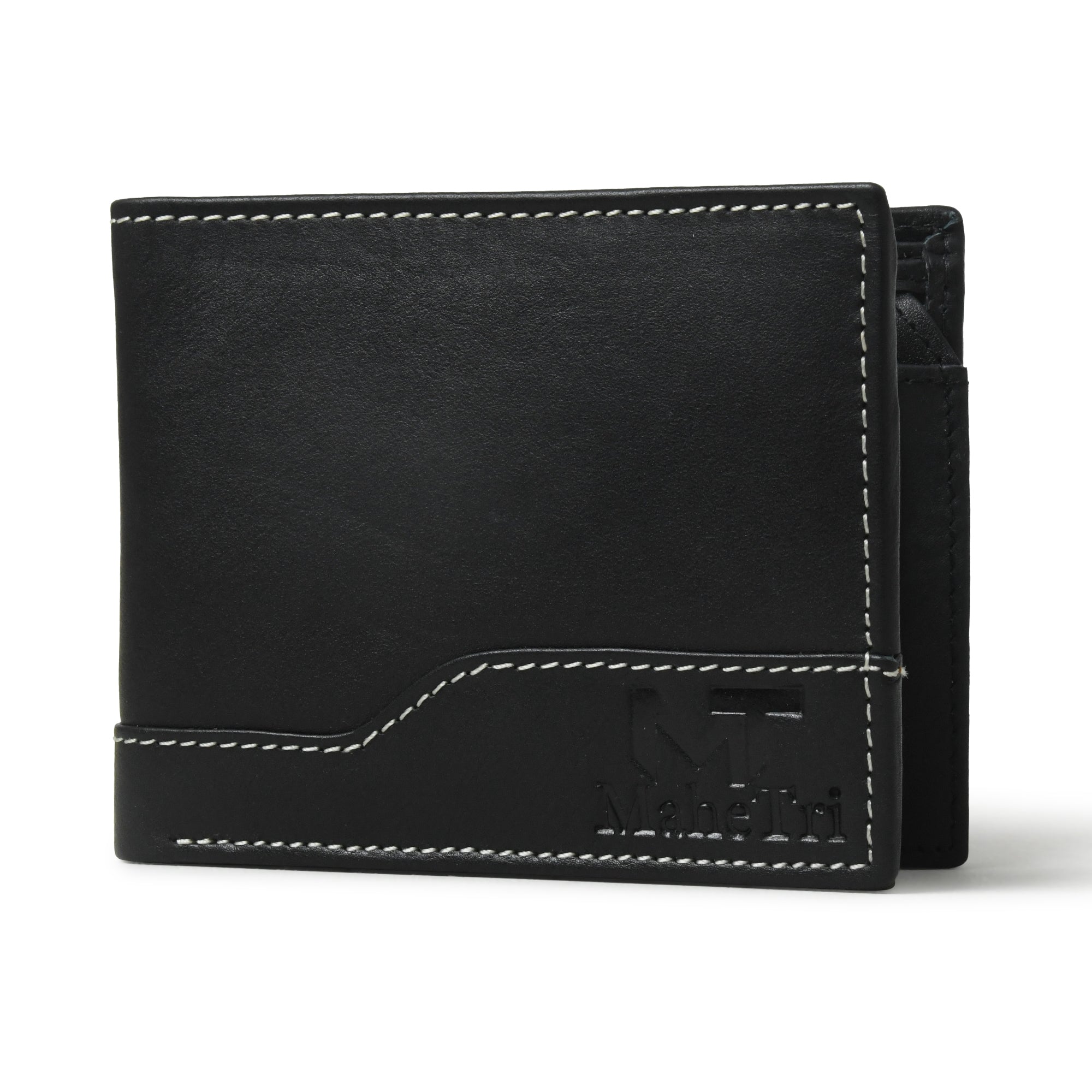 Judson Bi-fold Wallet - Black - Classy Leather Bags - Flyclothing LLC
