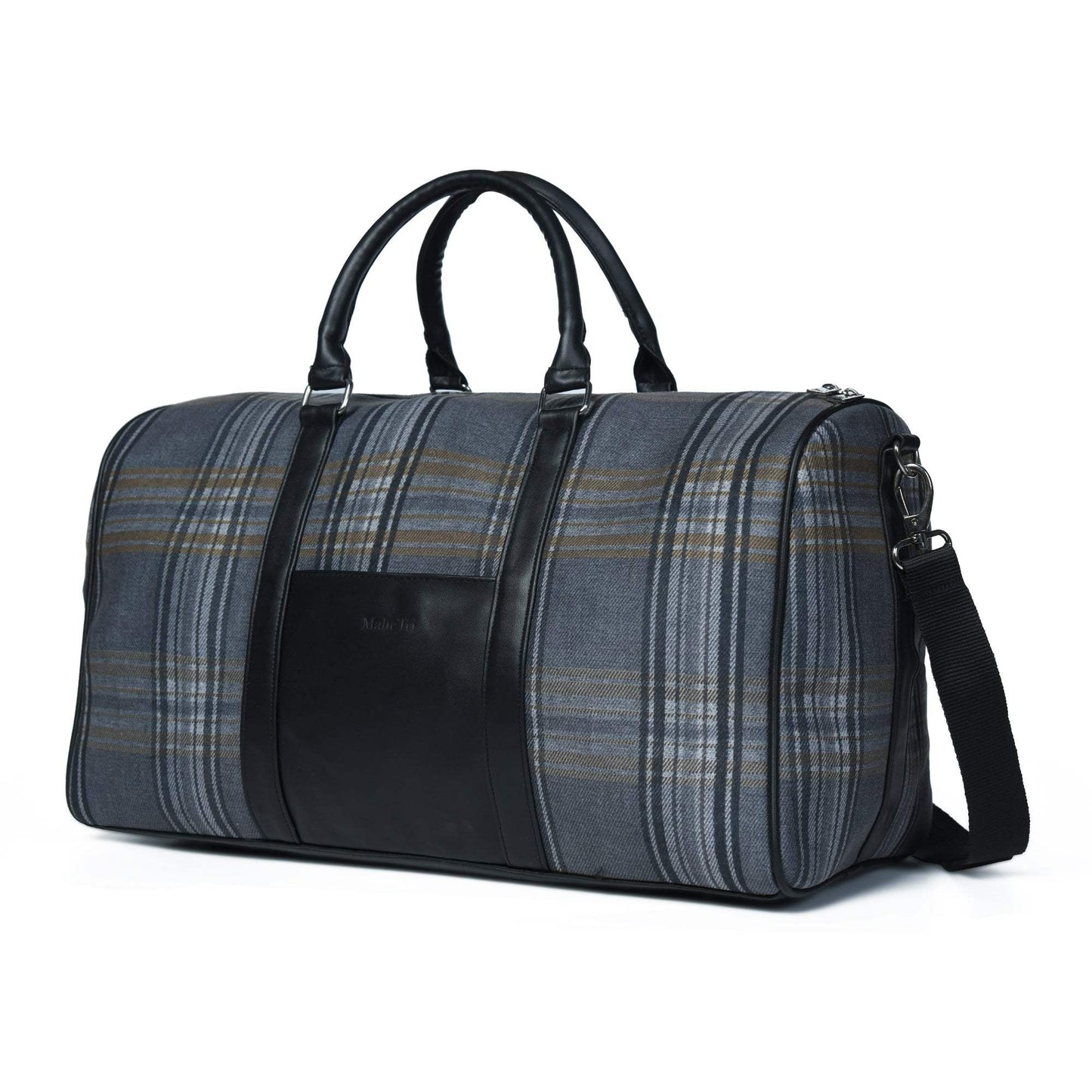 The Highlander Plaid Duffle Bag - Classy Leather Bags - Flyclothing LLC