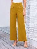 High Waist Wide Leg Pants - Trendsi - Flyclothing LLC