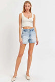 Risen Full Size High Rise Denim Shorts - Trendsi - Flyclothing LLC