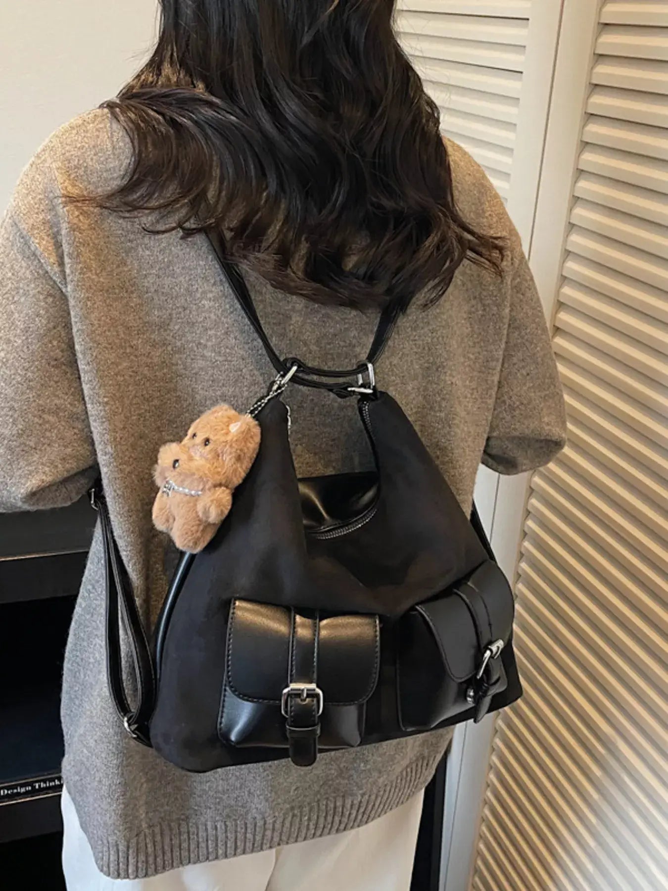 Multi-Pocket Convertible Bag - Trendsi - Flyclothing LLC