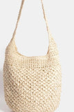 Fame Intricate Braided Hobo Shoulder Bag - Trendsi