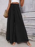 Tied High Waist Wide Leg Pants - Trendsi - Flyclothing LLC