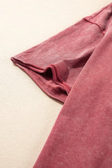 One Shoulder Half Sleeve Oversized Tunic T Shirt - Trendsi - Flyclothing LLC