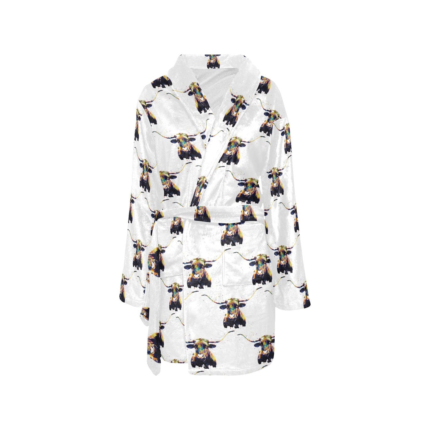 Baha Ranch Longhorn Women's Western Bath Robe