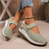 Round Toe Wedge Sneakers - Trendsi - Flyclothing LLC