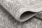 5' X 8' Gray Distressed Medallion Area Rug - Homeroots - Flyclothing LLC