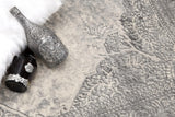 8' X 11' Gray Distressed Medallion Area Rug - Homeroots - Flyclothing LLC