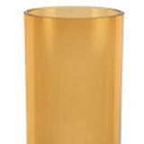 Amber Mouth Blown Bubble Glass Thick Walled Cylinder Vase - Homeroots - Flyclothing LLC