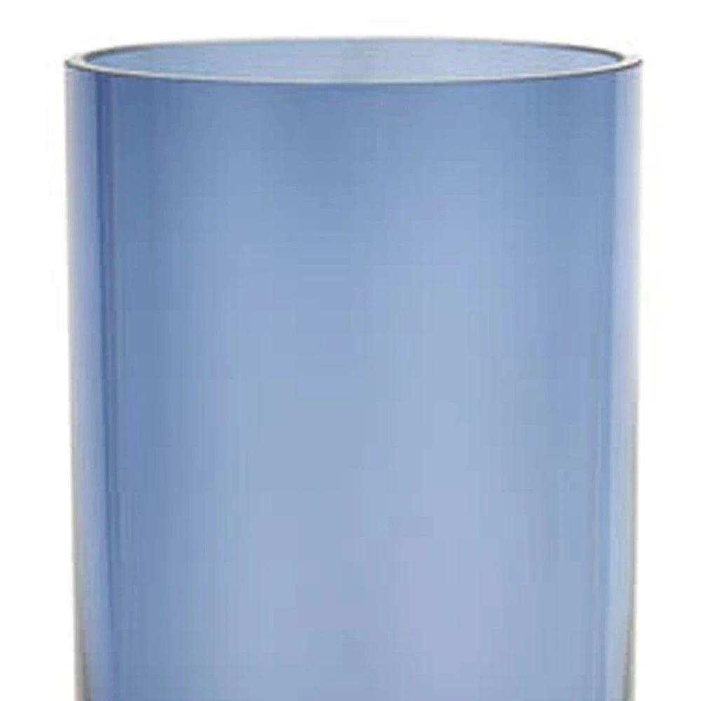 Glass Blue Ombre Cylinder Decorative Bottles - Homeroots - Flyclothing LLC