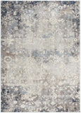 2' X 5' Navy And Beige Distressed Vines Area Rug - Homeroots - Flyclothing LLC