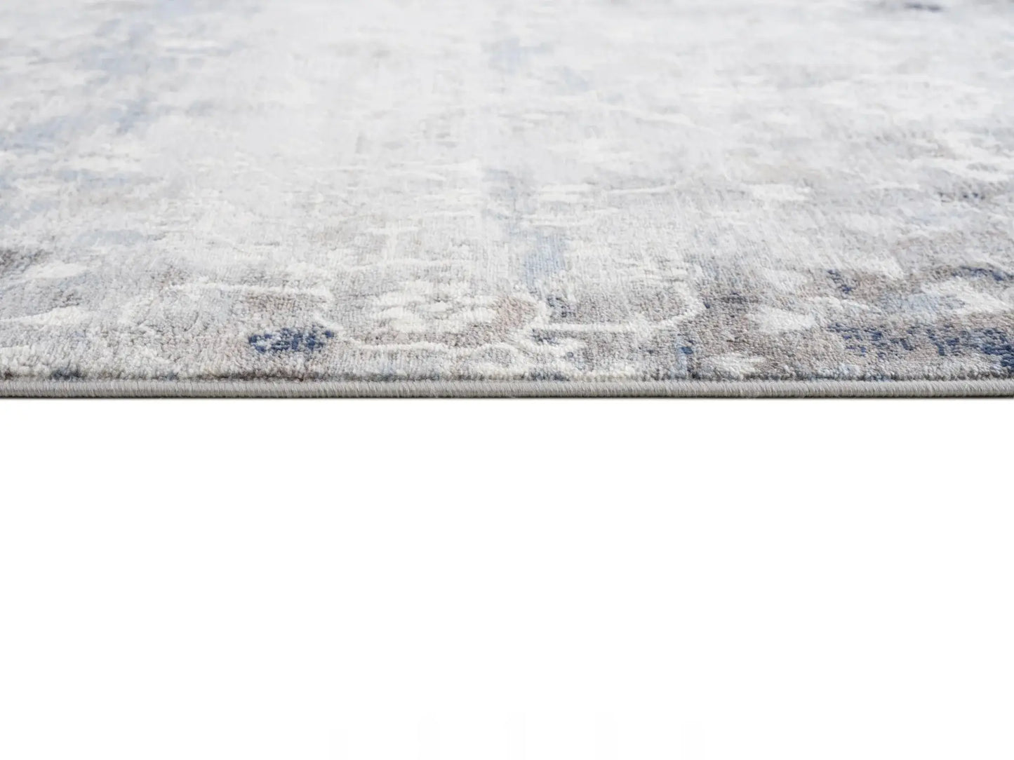 2' X 6' Navy And Beige Distressed Vines Area Rug - Homeroots - Flyclothing LLC