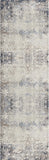 2' X 6' Navy And Beige Distressed Vines Area Rug - Homeroots - Flyclothing LLC
