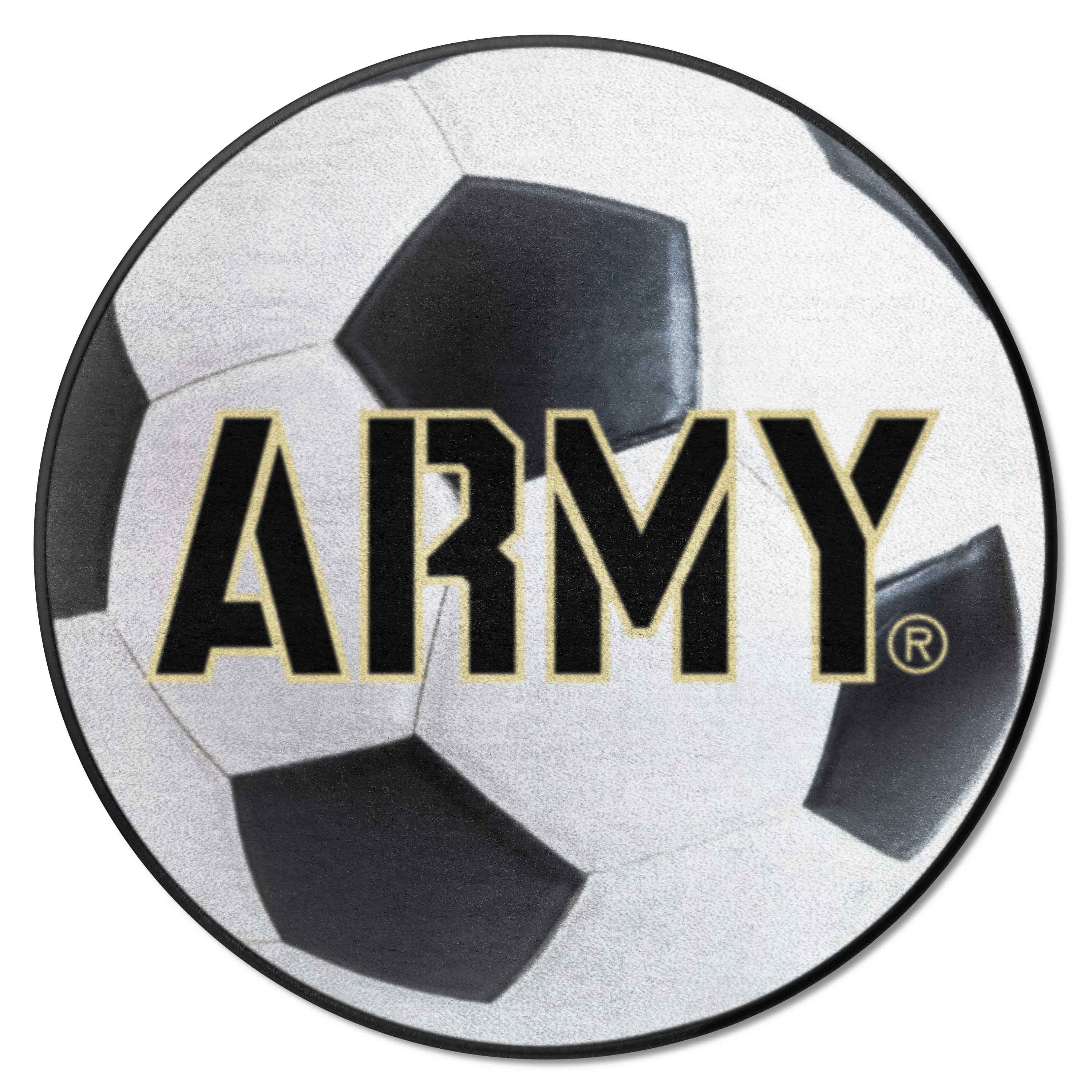 Army West Point Black Knights Soccer Ball Rug - 27in. Diameter - Army West Point