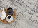 2' X 6' Navy Blue Distressed Striations Area Rug - Homeroots - Flyclothing LLC
