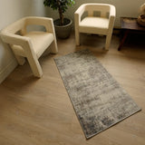 2' X 6' Navy Blue Distressed Striations Area Rug - Homeroots - Flyclothing LLC