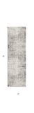 2' X 8' Navy Blue Distressed Striations Runner Rug - Homeroots