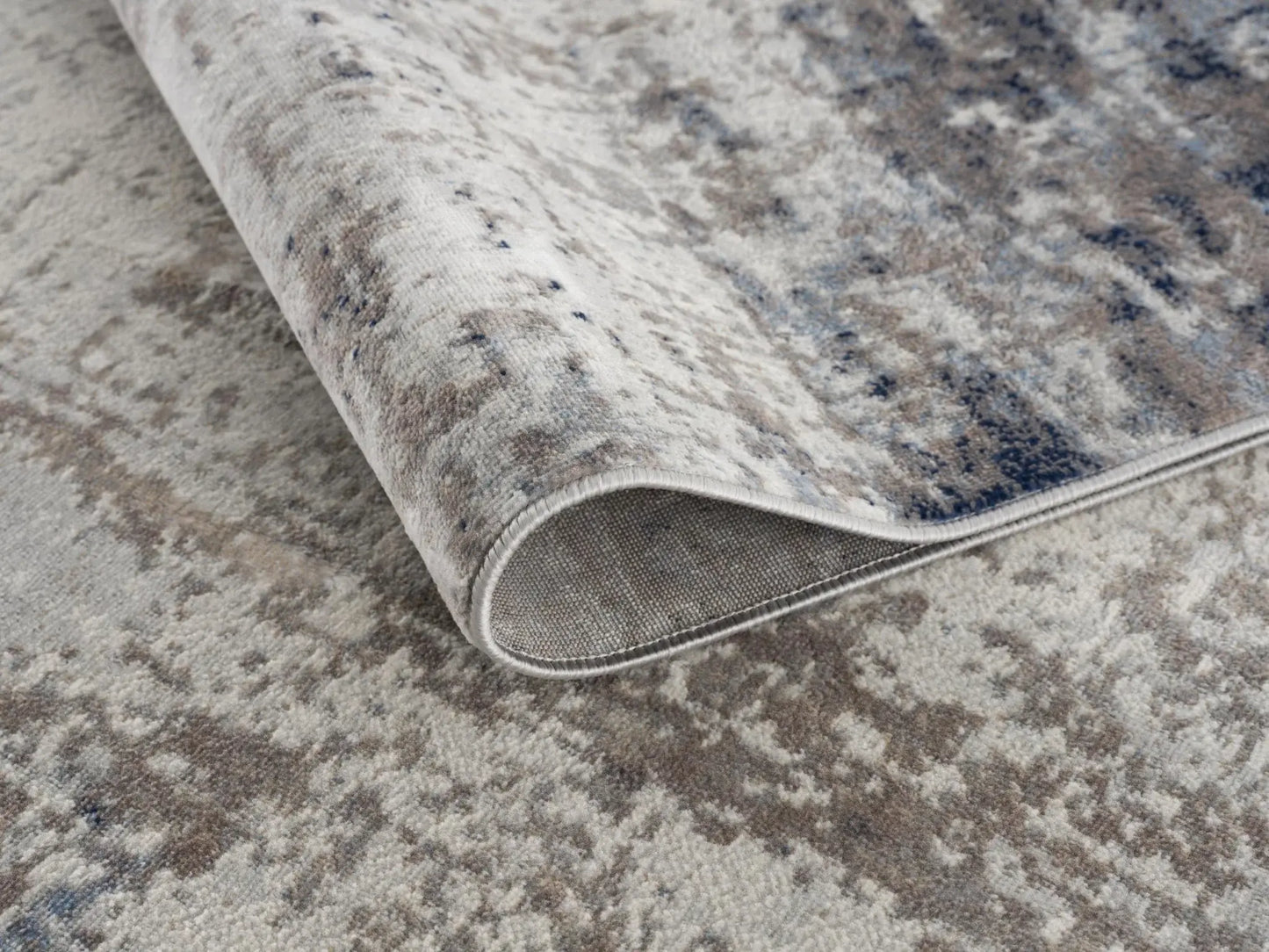 4' X 6' Navy Blue Distressed Striations Area Rug - Homeroots - Flyclothing LLC