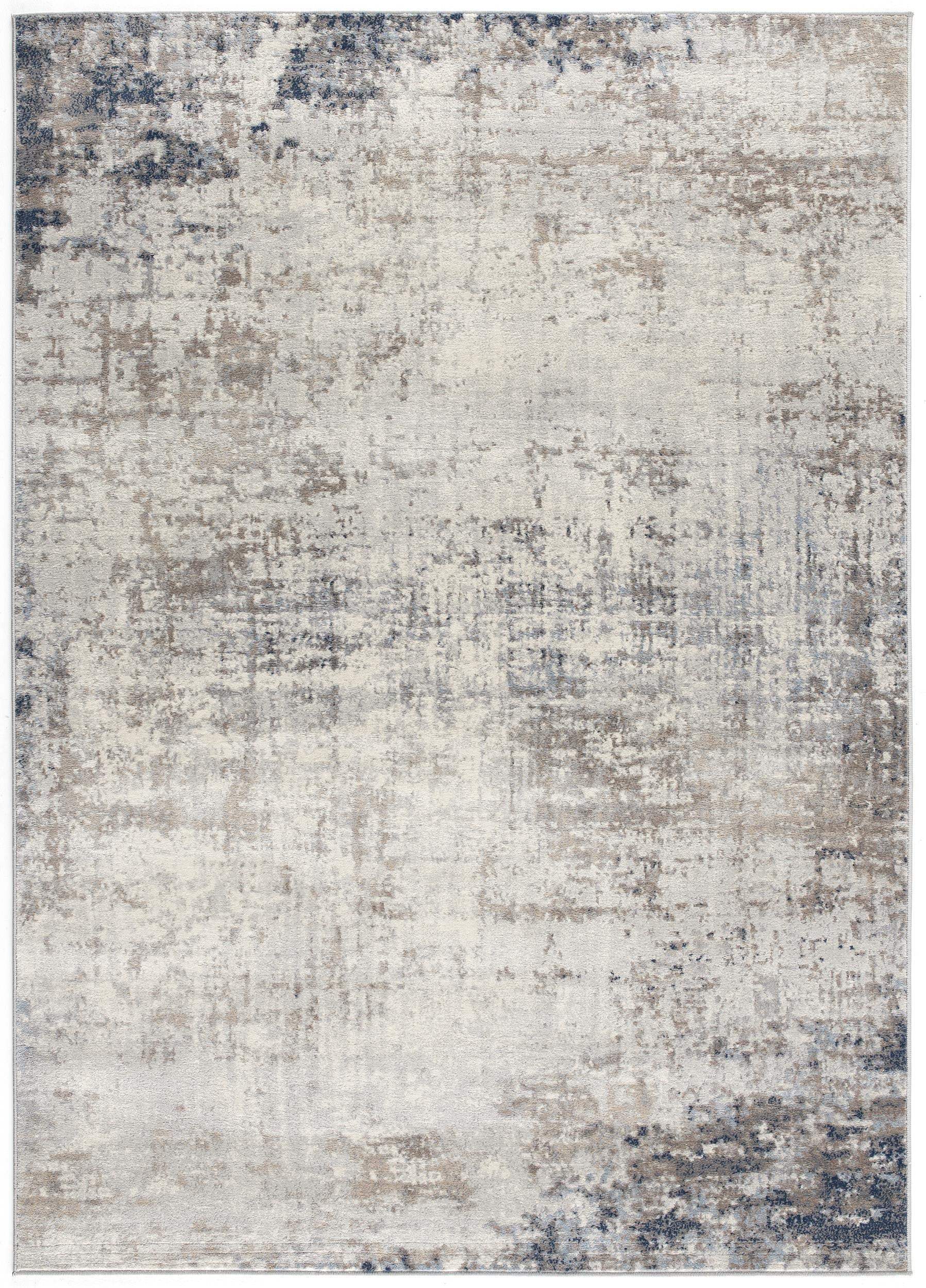 4' X 6' Navy Blue Distressed Striations Area Rug - Homeroots - Flyclothing LLC