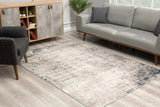 8' X 11' Navy Blue Distressed Striations Area Rug - Homeroots - Flyclothing LLC