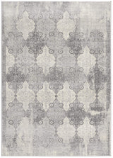 2' X 5' Grey Damask Area Rug - Homeroots - Flyclothing LLC