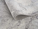 8' X 11' Gray Distressed Trellis Pattern Area Rug - Homeroots - Flyclothing LLC