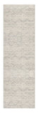 2' X 6' Ivory Distressed Ikat Pattern Area Rug - Homeroots