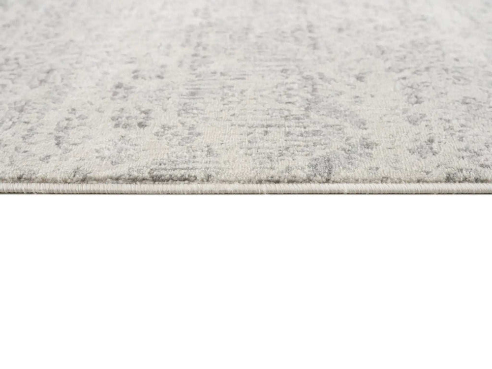 2' X 8' Ivory Distressed Ikat Pattern Runner Rug - Homeroots - Flyclothing LLC