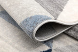 4' X 6' Navy Blue Geometric Diamond Area Rug - Homeroots - Flyclothing LLC